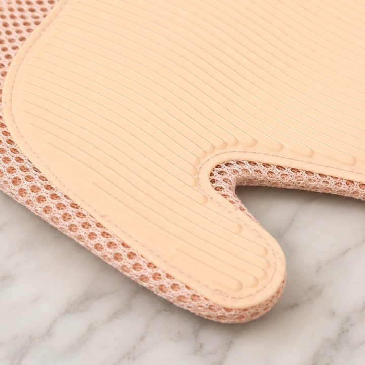 Grooming Gloves Soft Rubber Bristles Gentle Massage