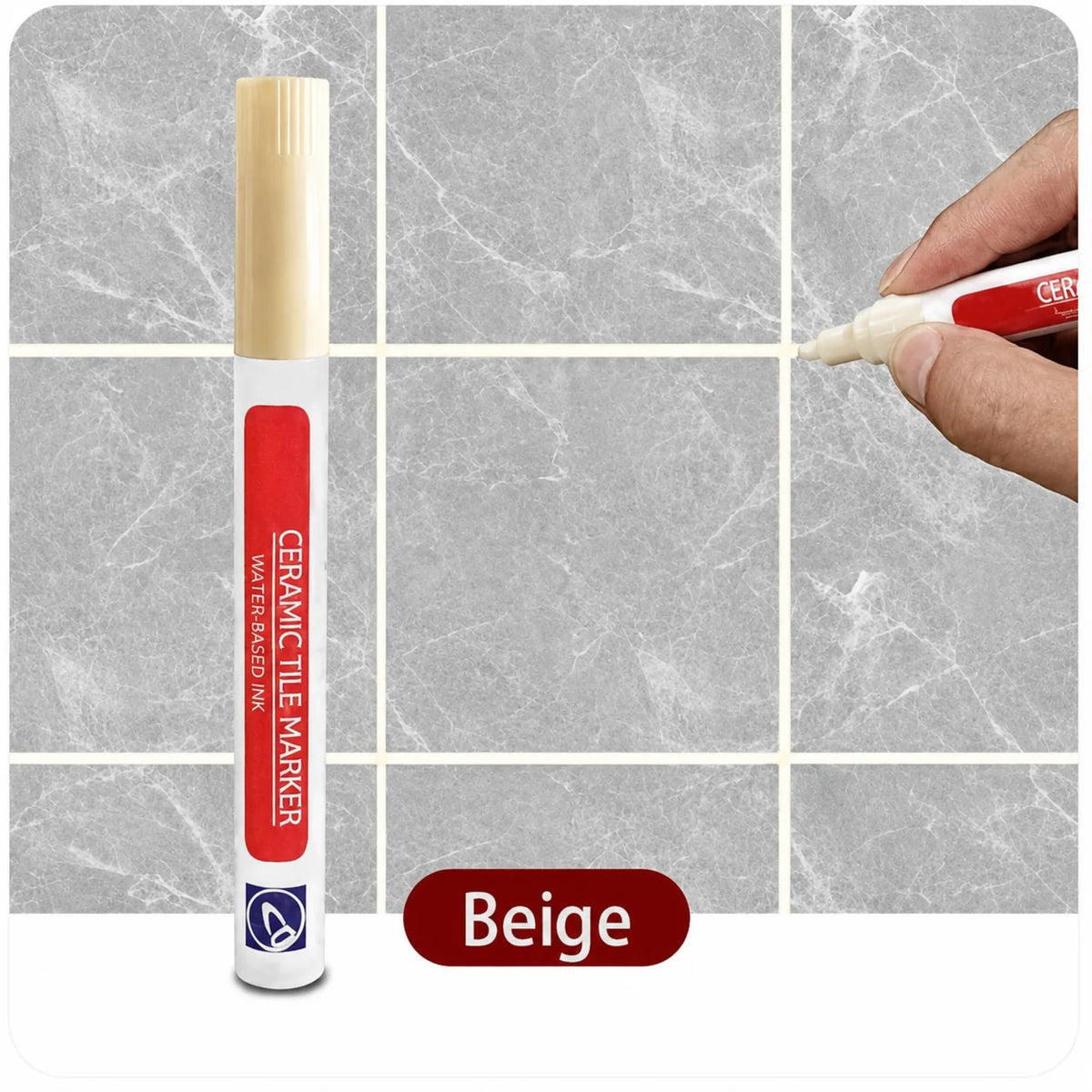 Grout Pen Covers Stains Waterproof & Mold-Resistant