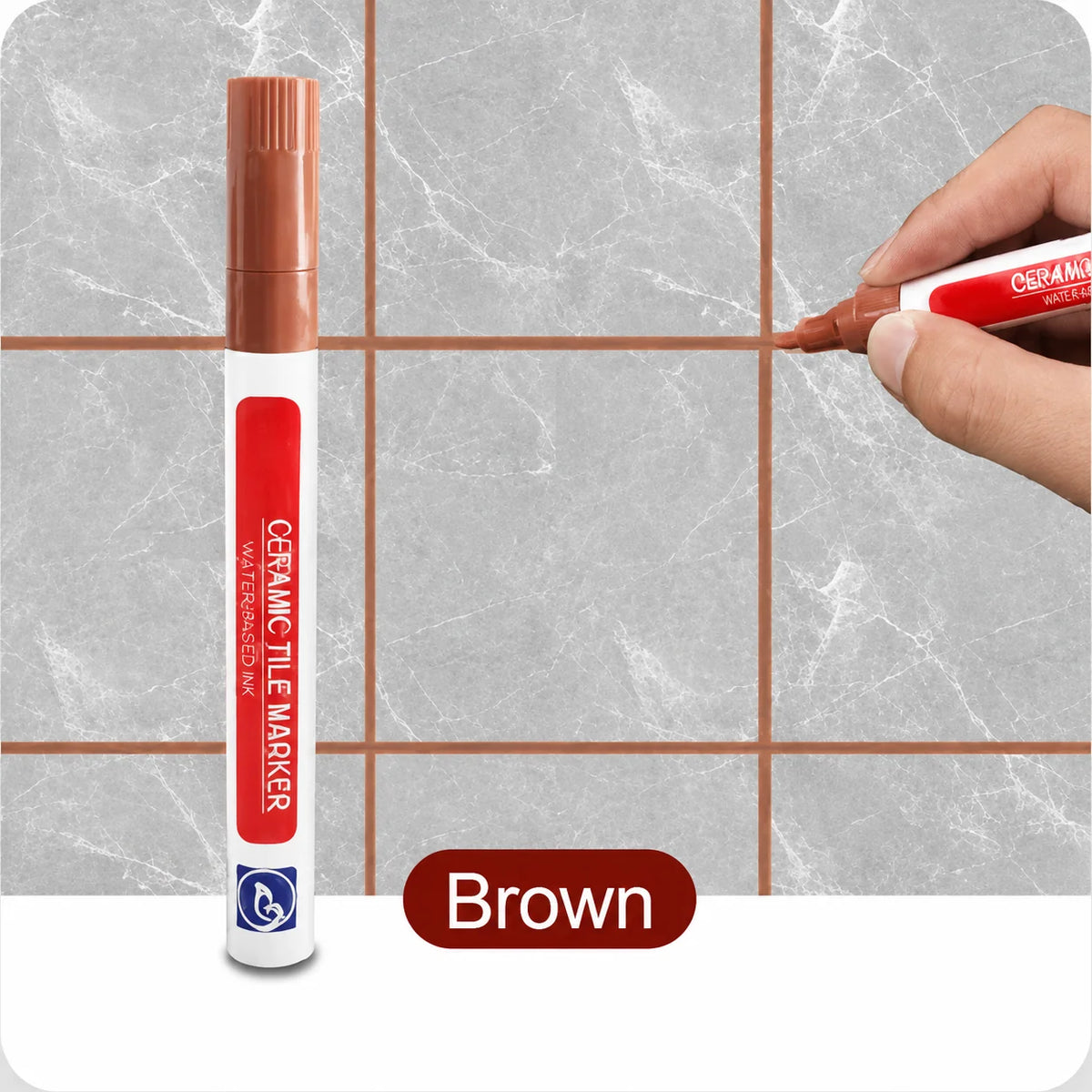 Grout Pen Covers Stains Waterproof & Mold-Resistant