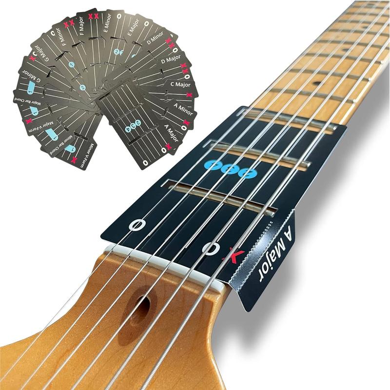 Guitar Chord Card Set Universal Fretboard Overlay Carrying Case