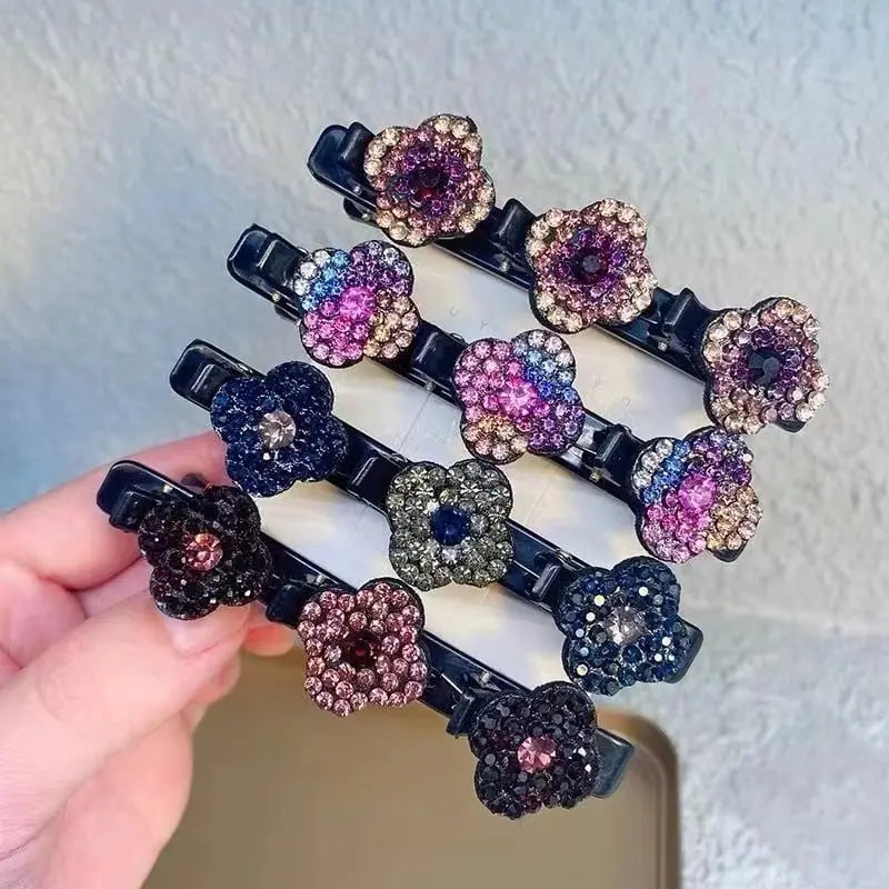 Hair Clip Braided Crystal Sparkle All-Day Hold
