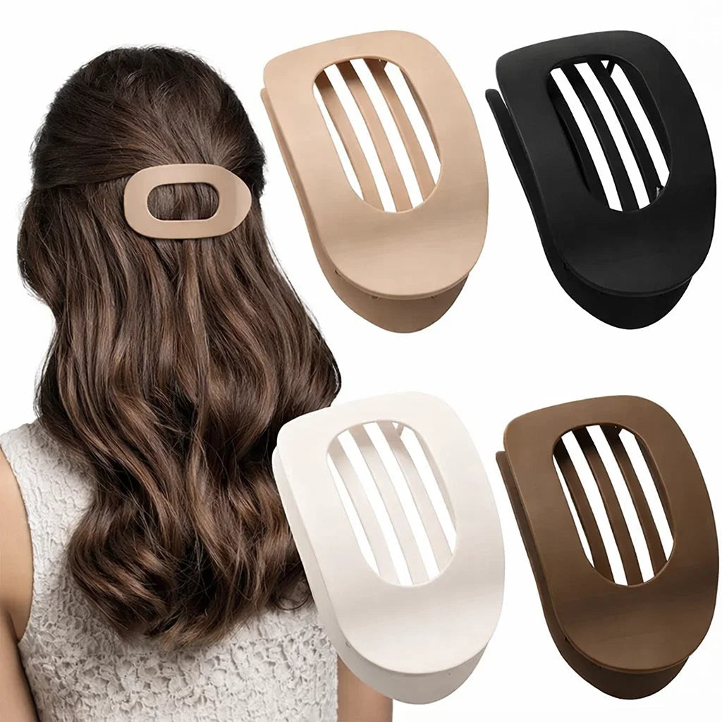 Hair Clips Large Matte Curved Oval Secure Hold