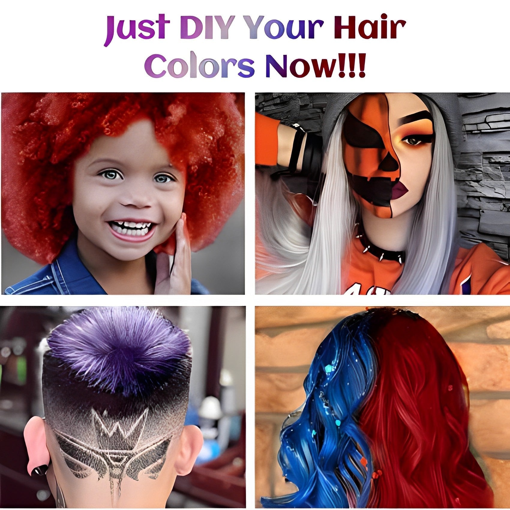 Hair Color Wax Plant-Based Washable Non-Sticky