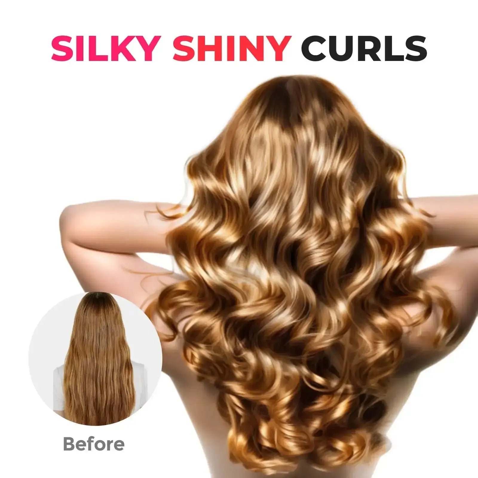 Hair Curler Cordless Automatic Rotating Lightweight