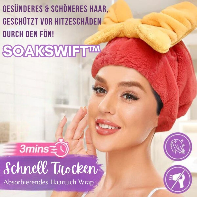 Hair Drying Towel Quick-Drying Microfiber Lightweight & Secure Wrap