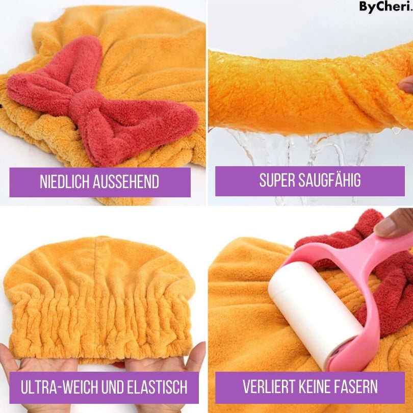 Hair Drying Towel Quick-Drying Microfiber Lightweight & Secure Wrap