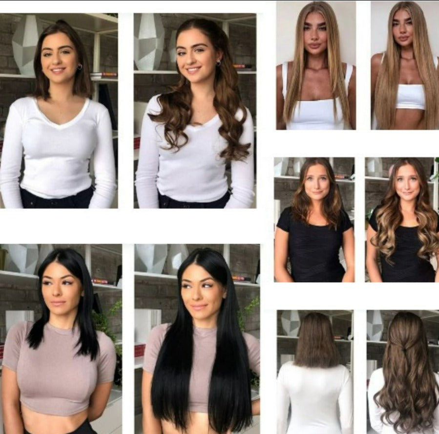 Hair Extensions Invisible Wire Lightweight Natural Look