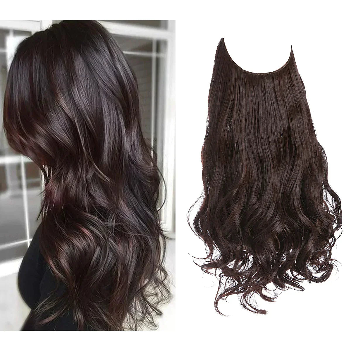 Hair Extensions Remy Real Hair Tangle-Free & Heat-Resistant