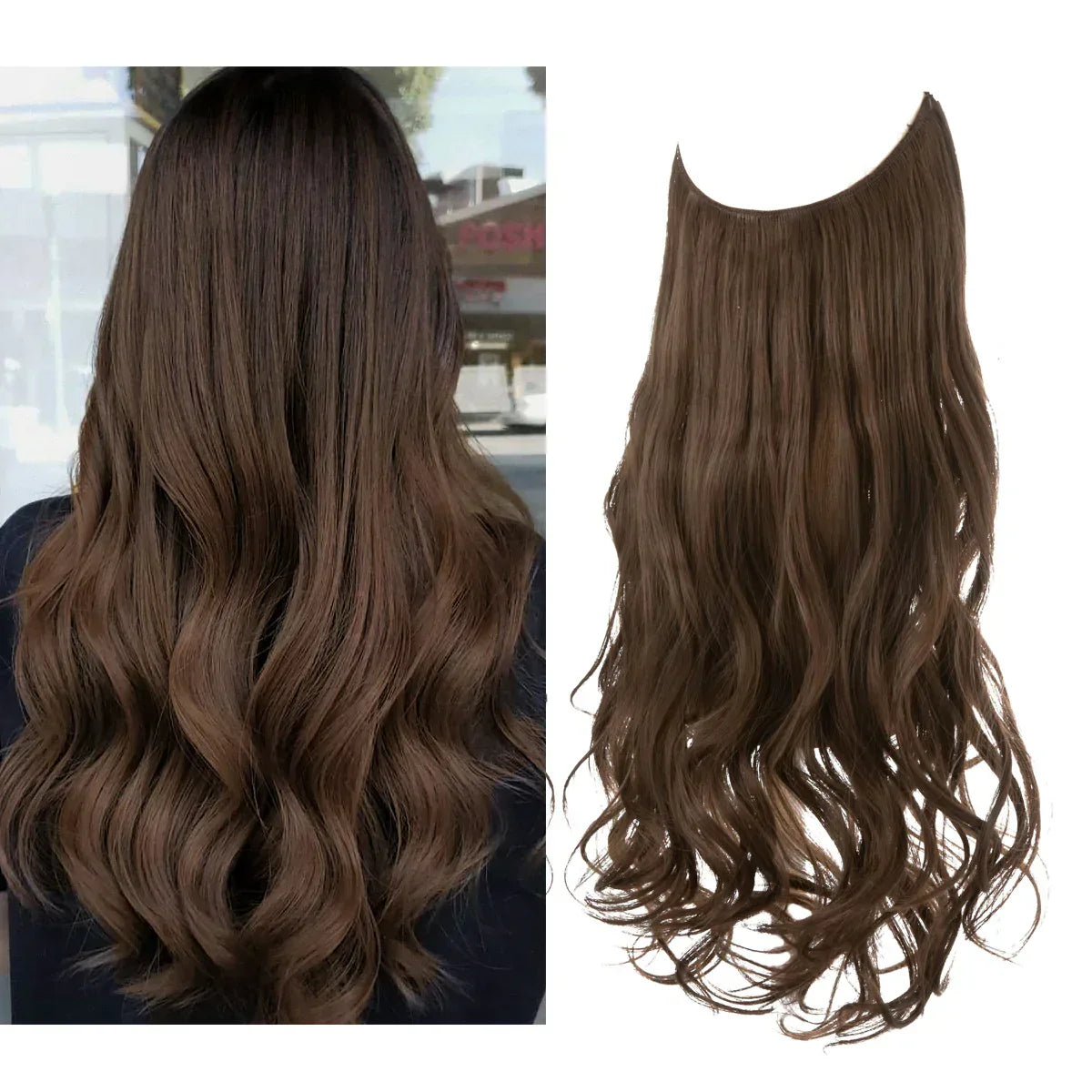 Hair Extensions Remy Real Hair Tangle-Free & Heat-Resistant
