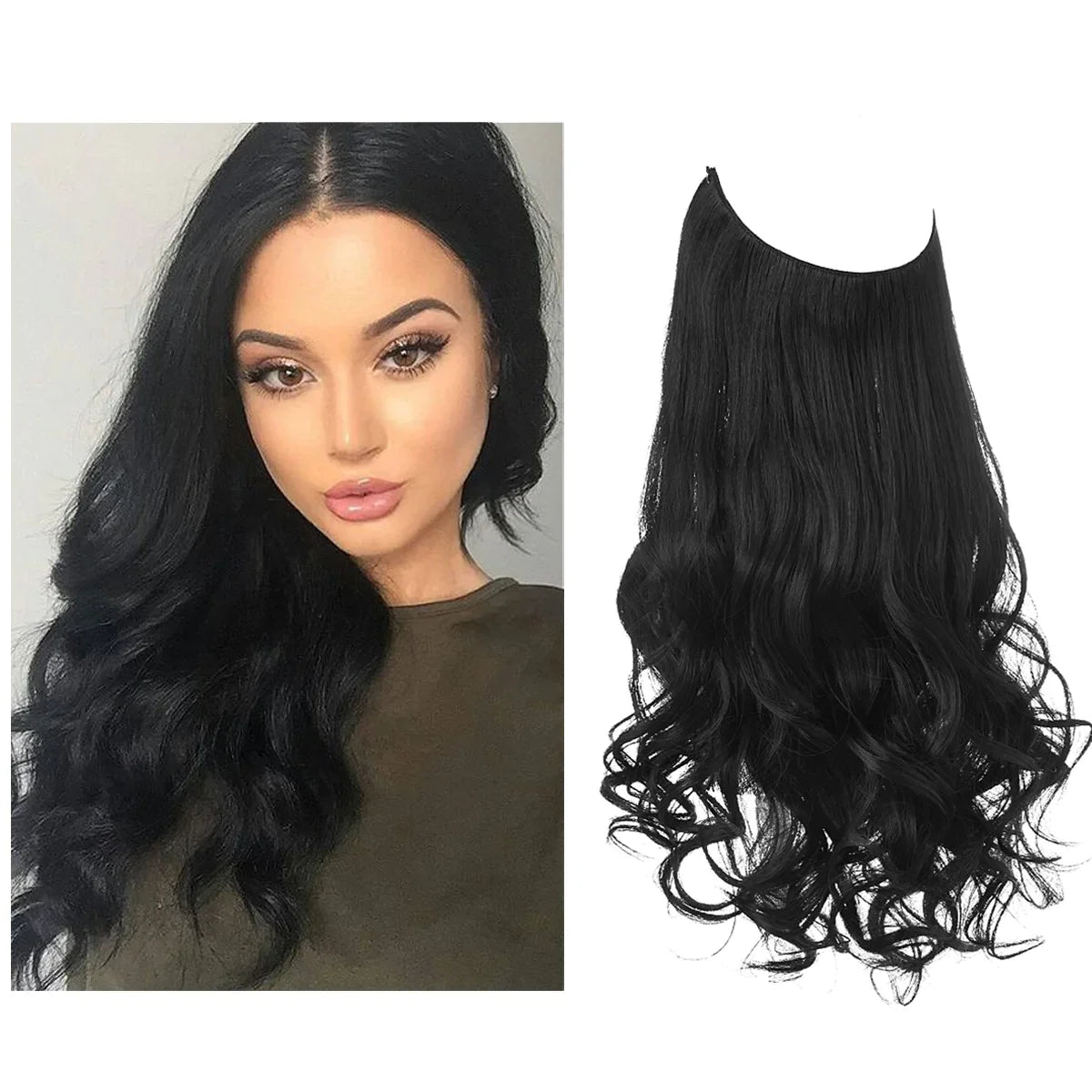 Hair Extensions Remy Real Hair Tangle-Free & Heat-Resistant