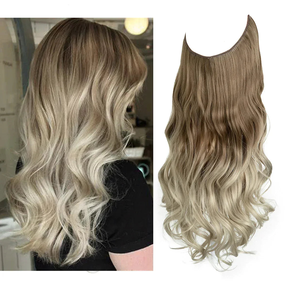 Hair Extensions Remy Real Hair Tangle-Free & Heat-Resistant