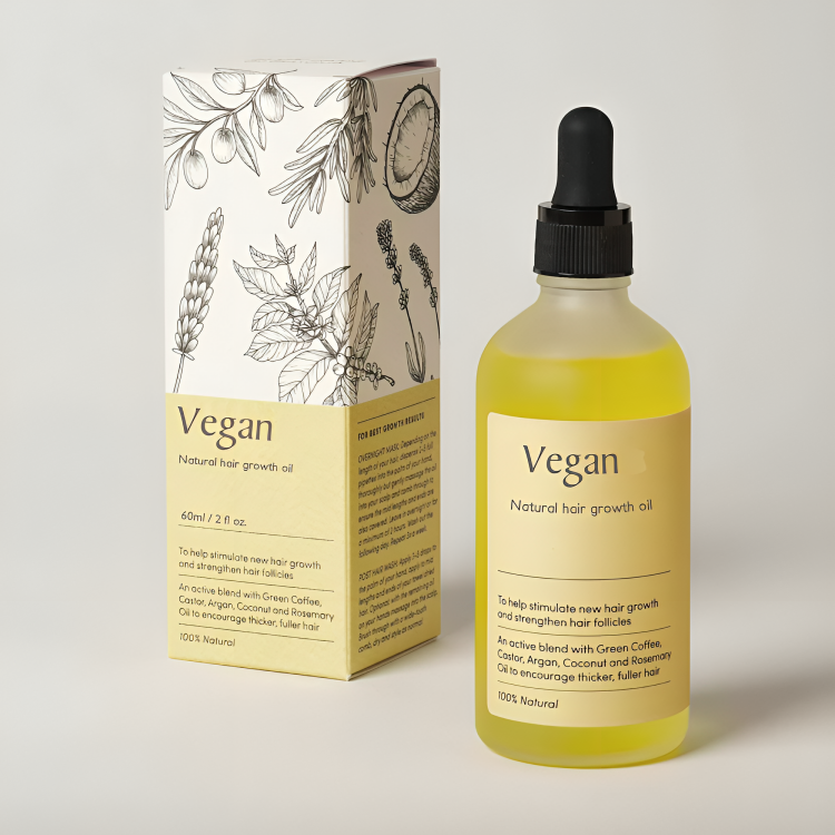 Hair Growth Oil Vegan Plant-Based Strengthens & Nourishes