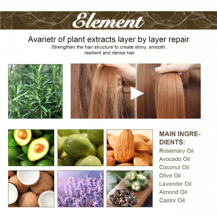 Hair Growth Oil Vegan Plant-Based Strengthens & Nourishes