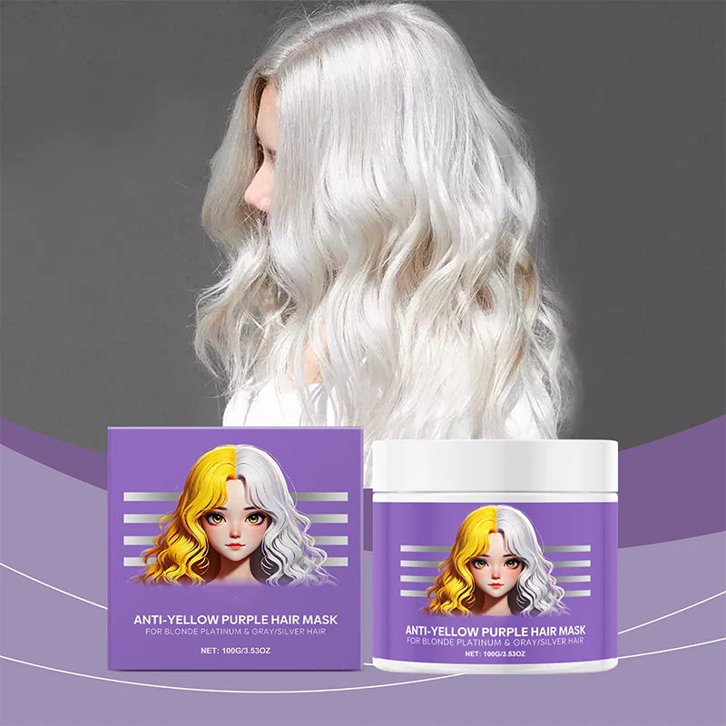 Hair Mask Anti-Yellowing Violet Pigment For Blonde & Gray