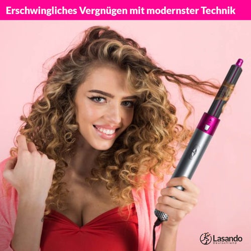 Hair Multi-Styler 5-in-1 Heat Sensor Curl & Brush Attachments