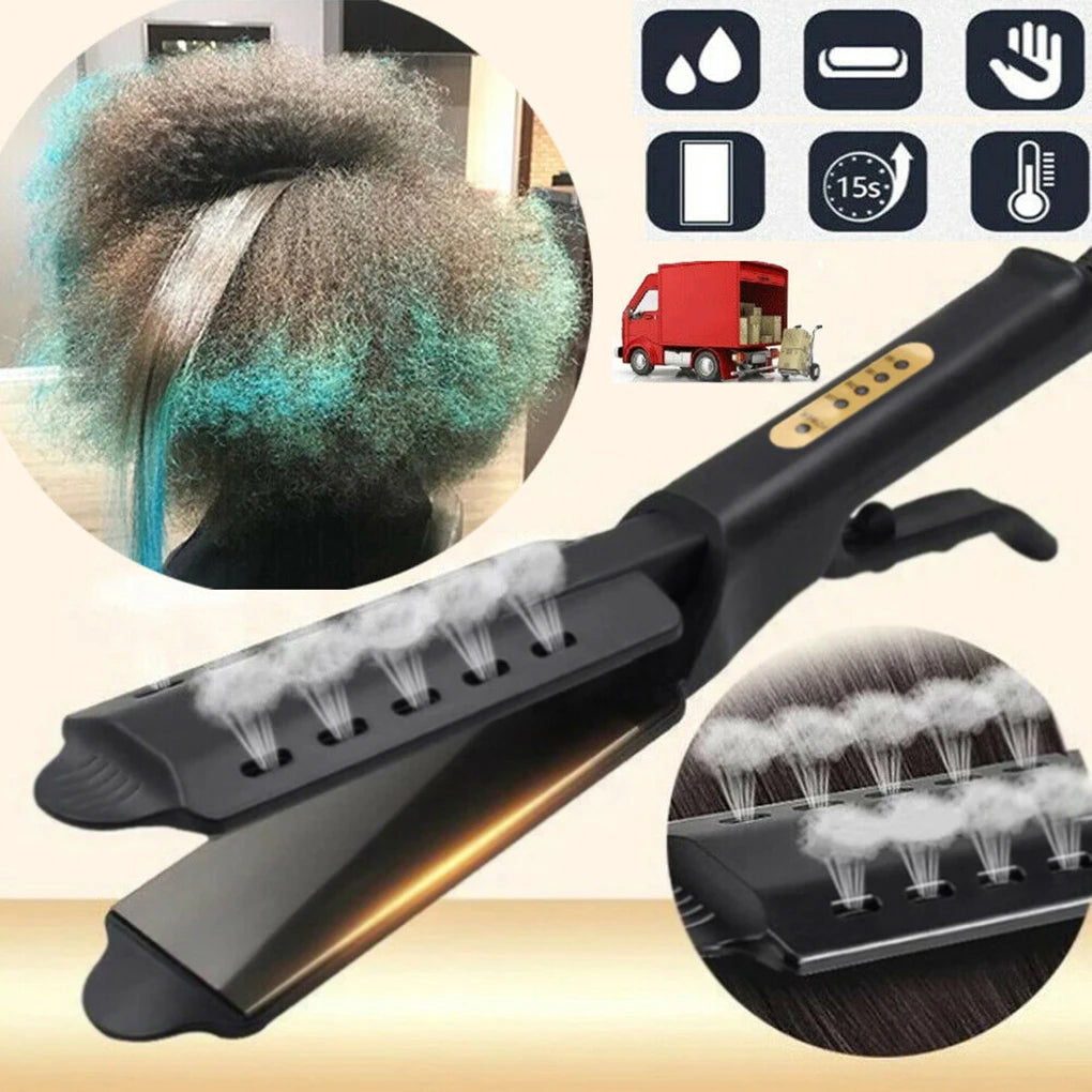Hair Straightener 15-Second Heat-Up Vented Plates