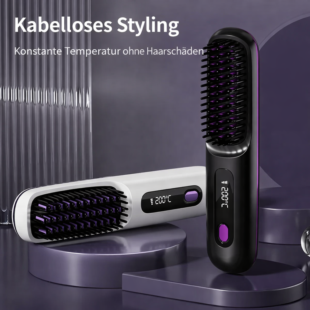 Hair Straightener Cordless USB Rechargeable Ceramic Ionic Plates