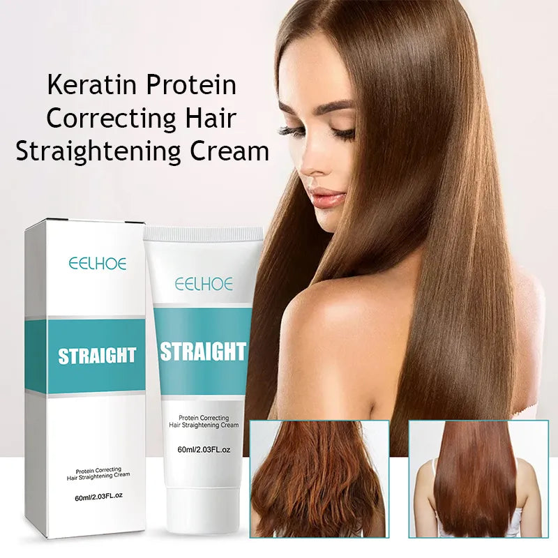 Hair Straightening Cream Keratin Repair & Frizz Control