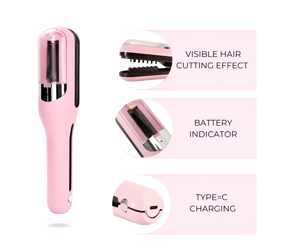 Hair Trimmer Precision Split-End Removal Smoothing & Shine