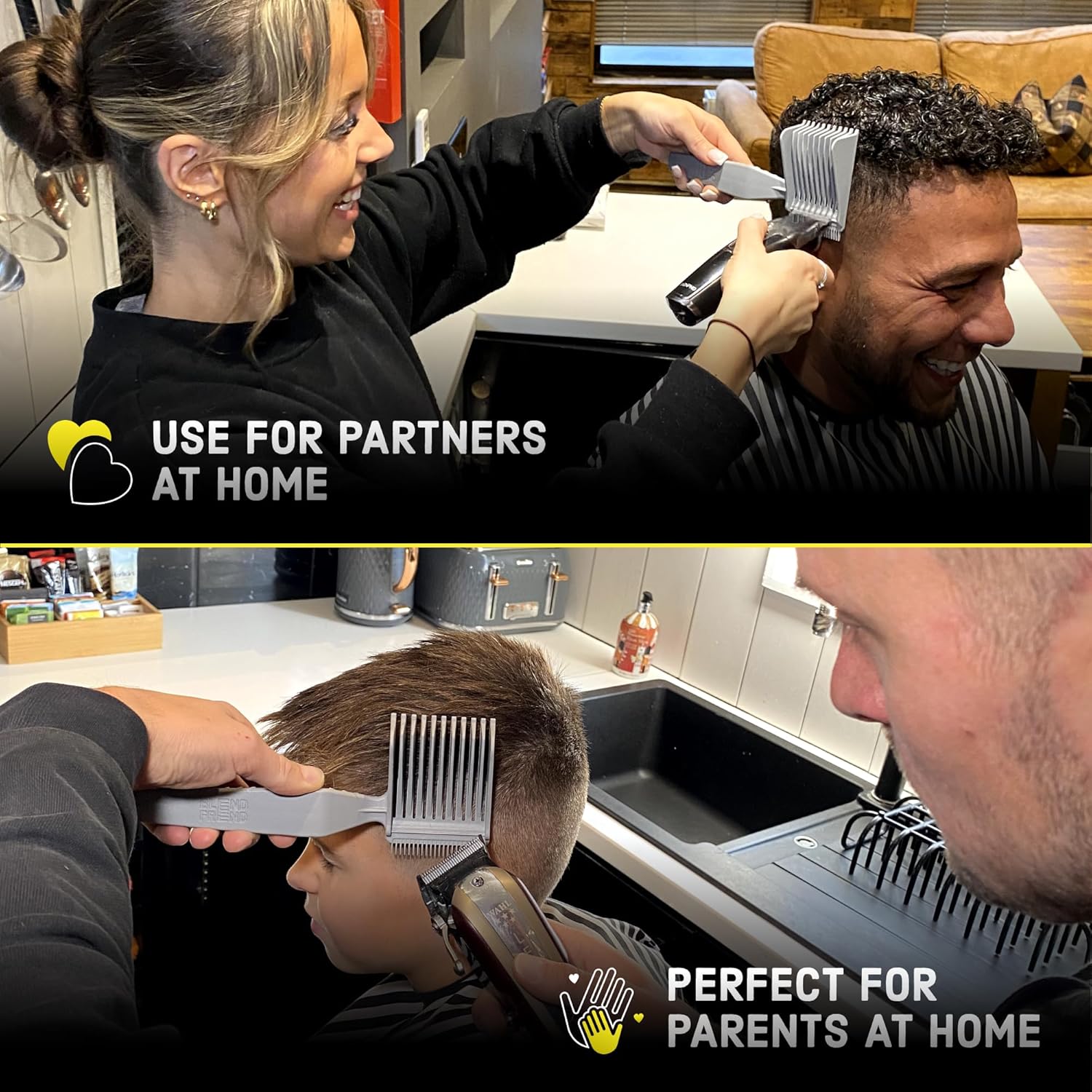 Haircut Guide Tool Flexible Plastic Clipper Compatible