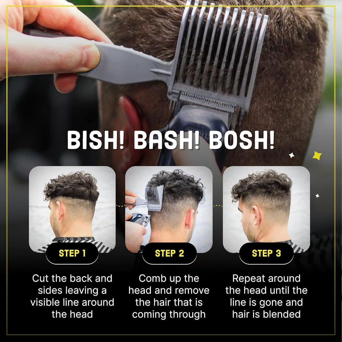 Haircut Guide Tool Flexible Plastic Clipper Compatible