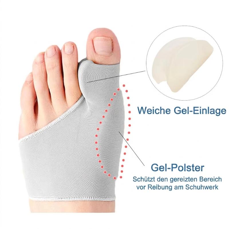 Hallux Valgus Corrector Gel Pads & Breathable 2-Pair Set