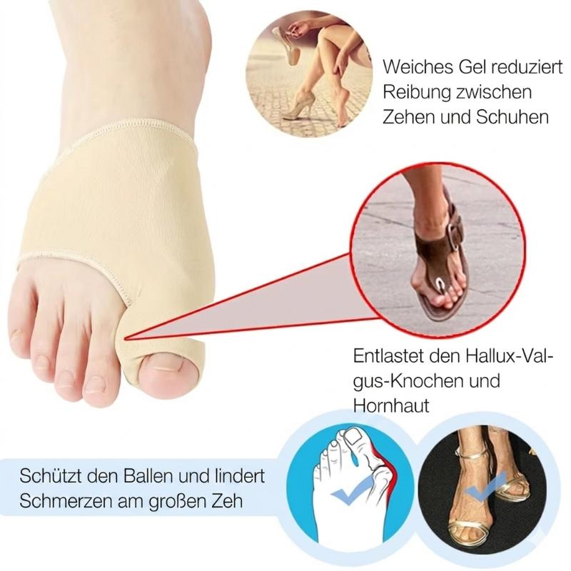 Hallux Valgus Corrector Gel Pads & Breathable 2-Pair Set