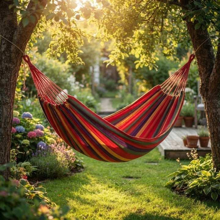 Hammock Foldable Cotton Portable 441 Lbs Capacity
