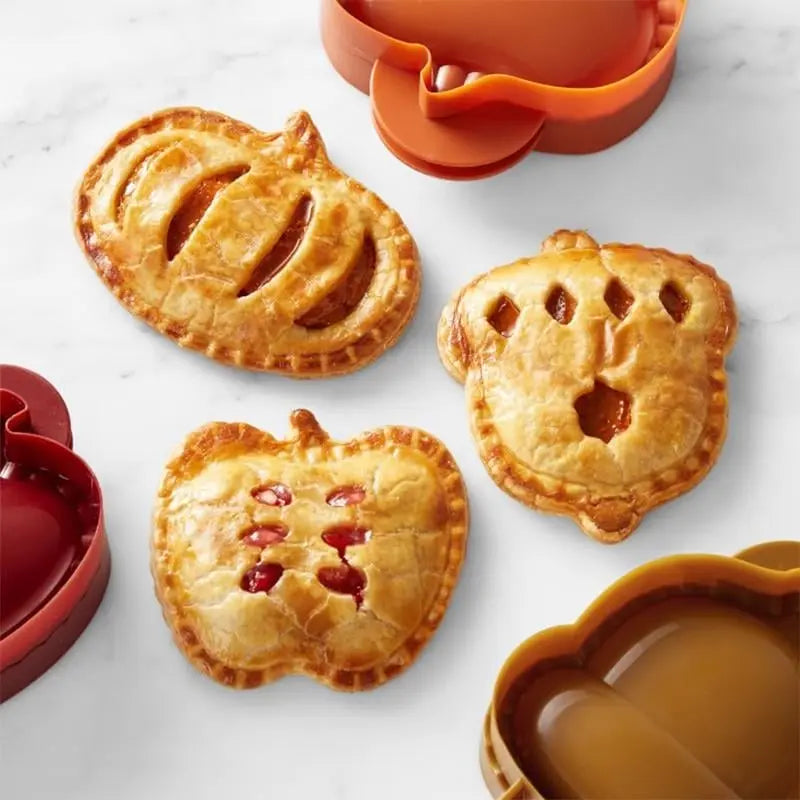 Hand Pie Mold Set Seasonal Shapes Secure Hinge