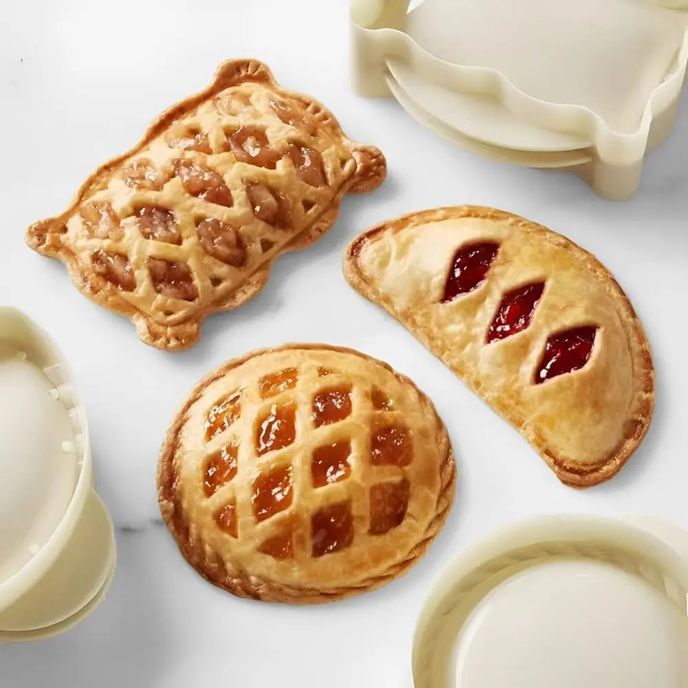 Hand Pie Mold Set Seasonal Shapes Secure Hinge
