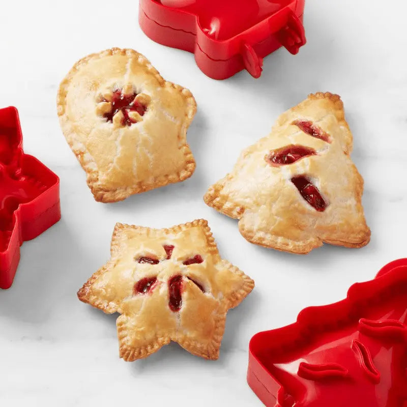 Hand Pie Mold Set Seasonal Shapes Secure Hinge