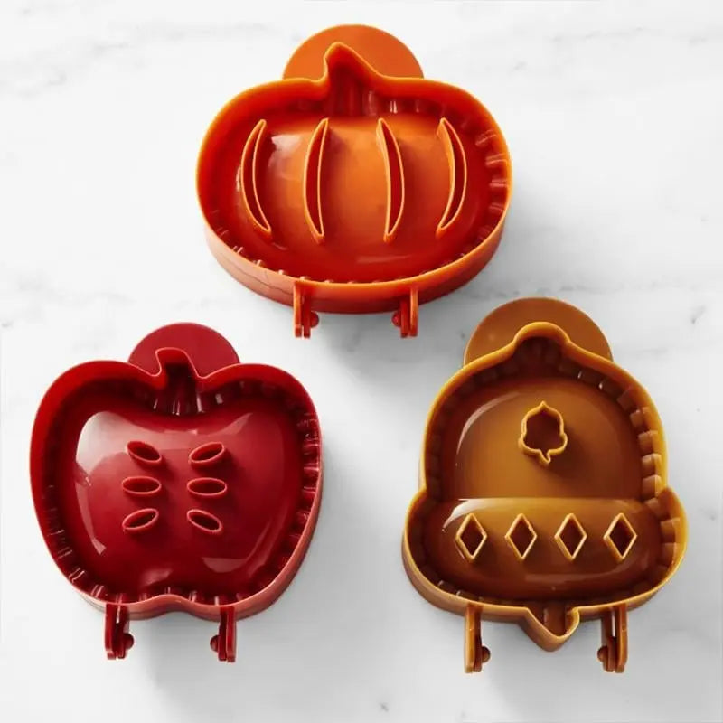 Hand Pie Mold Set Seasonal Shapes Secure Hinge