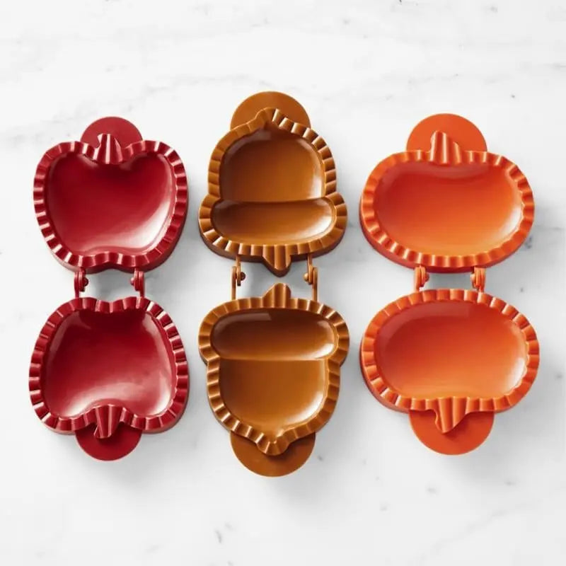 Hand Pie Mold Set Seasonal Shapes Secure Hinge