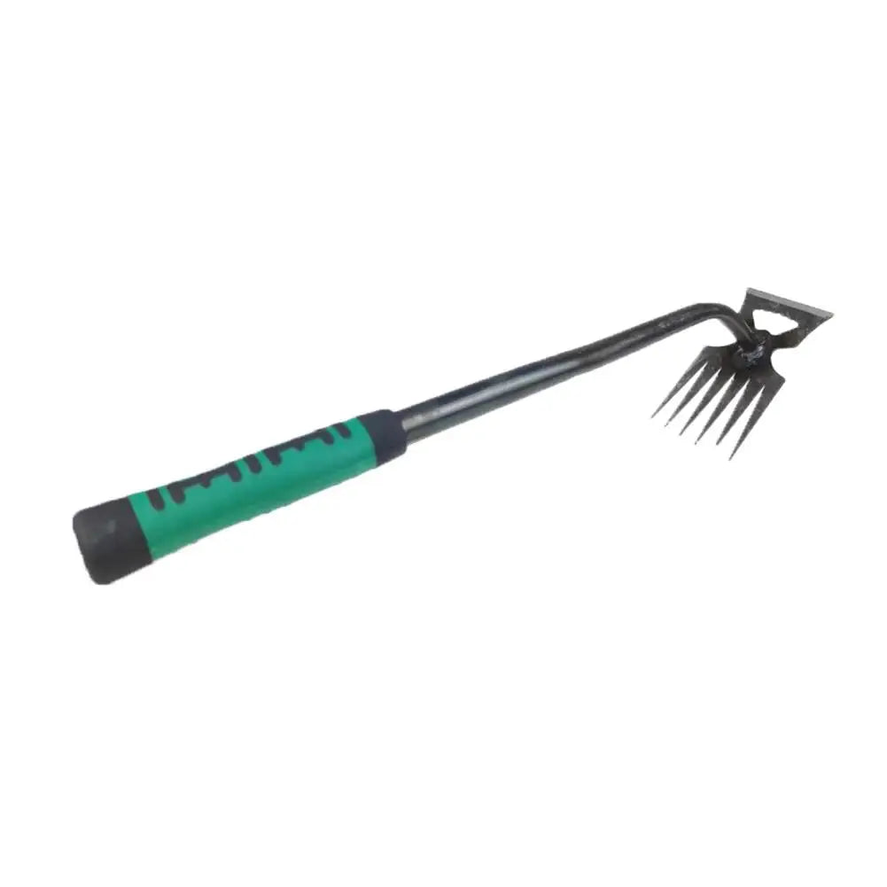 Hand Rake Steel Tines Ergonomic Non-Slip Handle