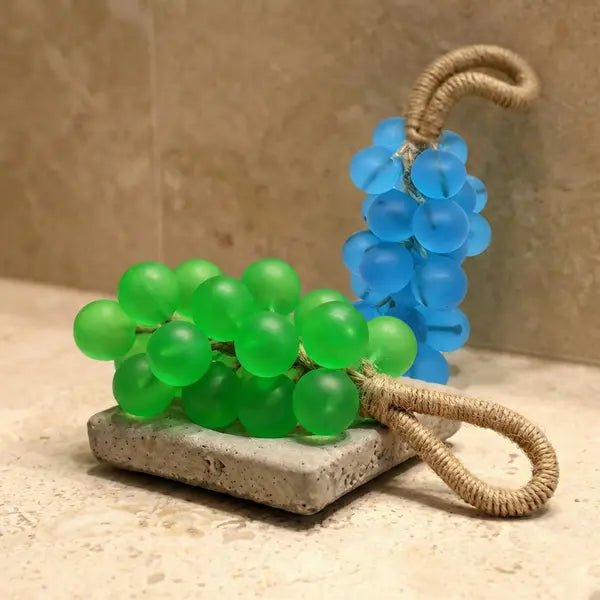 Hand Soap Grape Shape Plant Oils Jute Hanging Cord