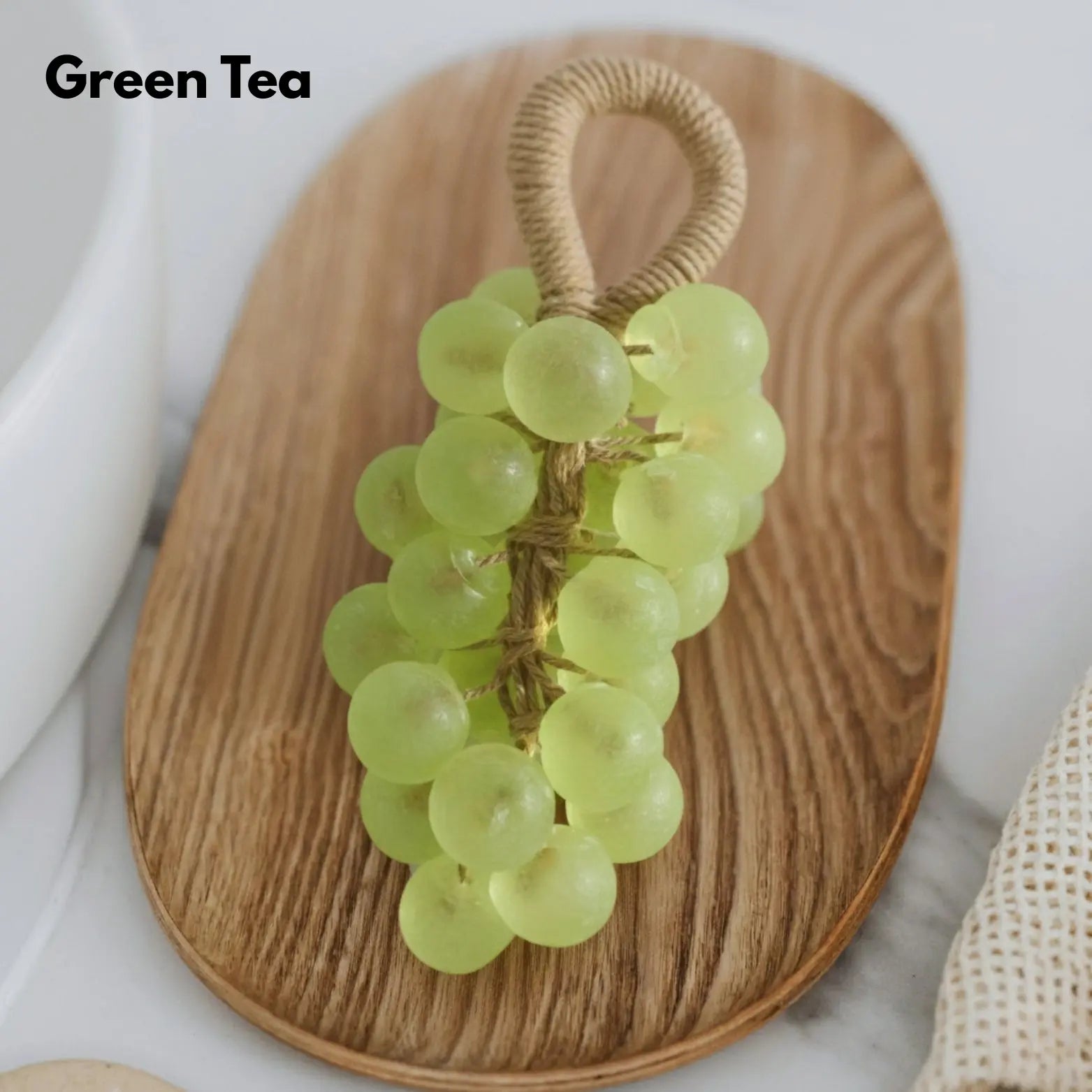 Hand Soap Grape Shape Plant Oils Jute Hanging Cord