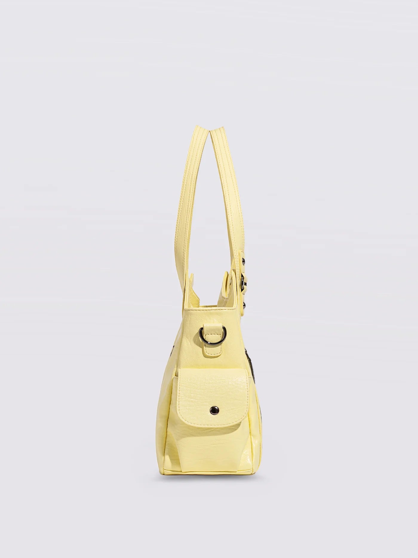 Handbag Multi-Compartment Zippered Pockets Detachable Shoulder Strap