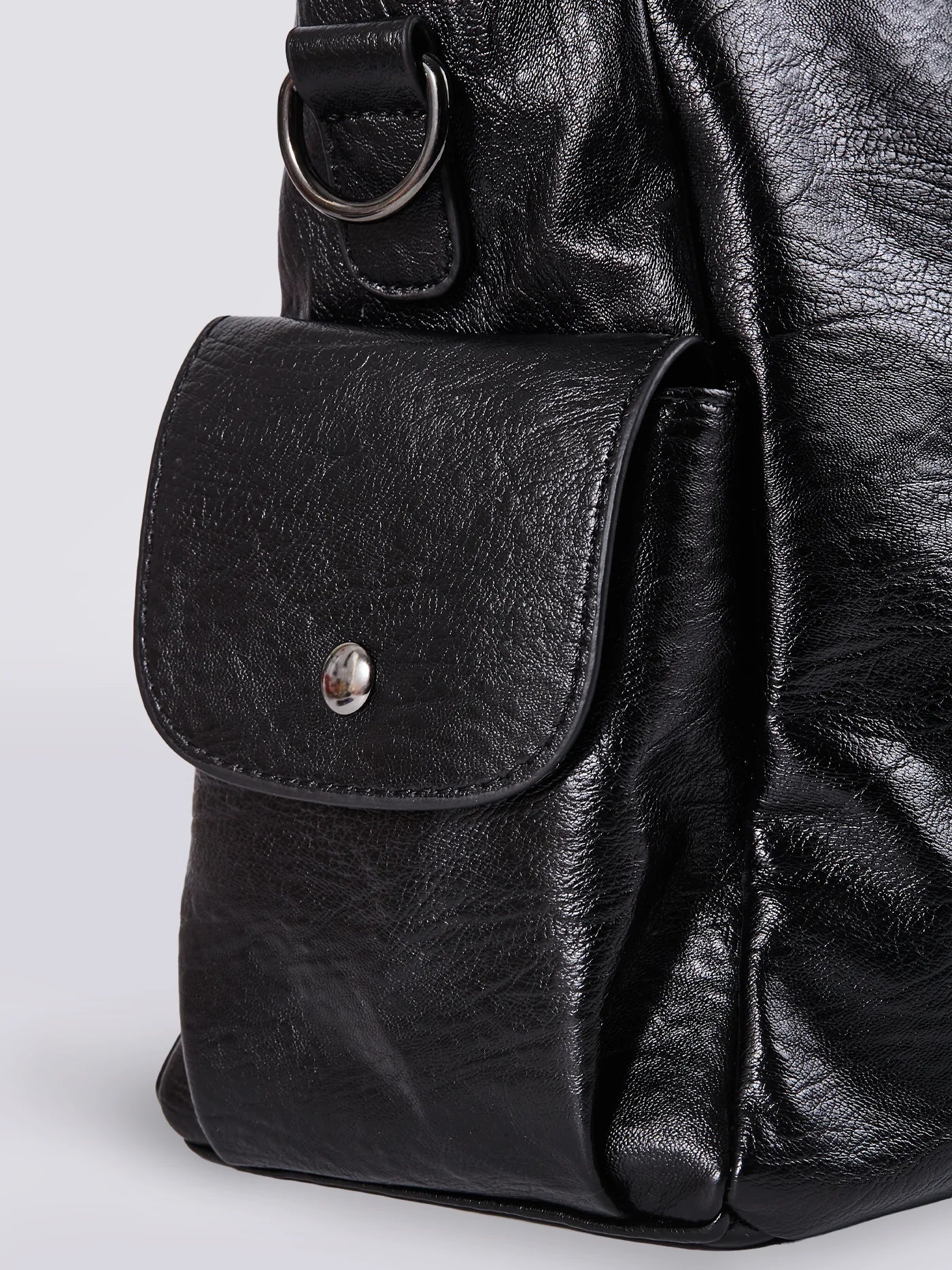 Handbag Multi-Compartment Zippered Pockets Detachable Shoulder Strap
