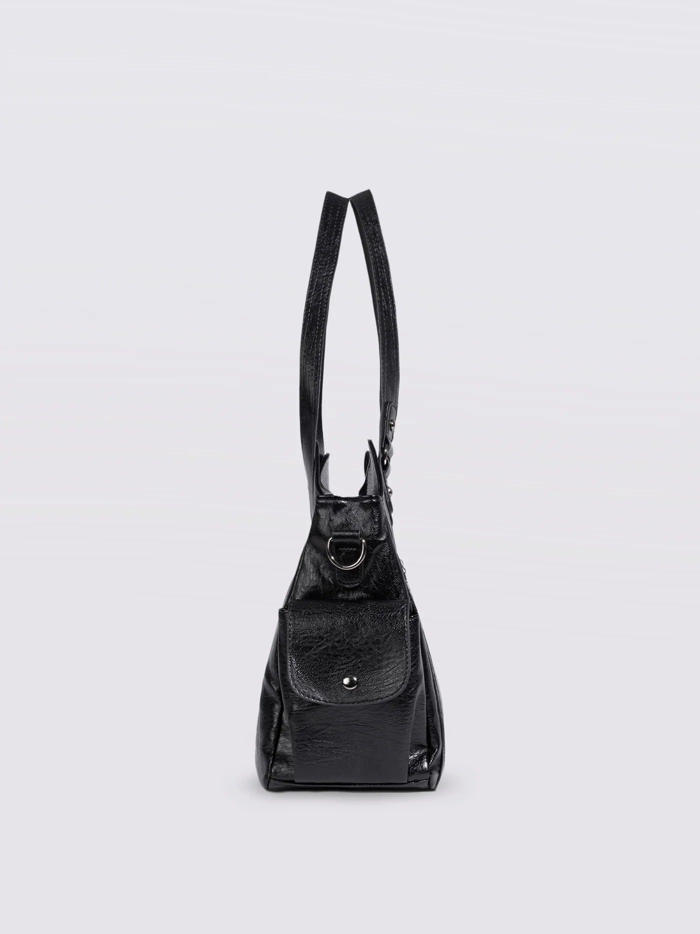 Handbag Multi-Compartment Zippered Pockets Detachable Shoulder Strap