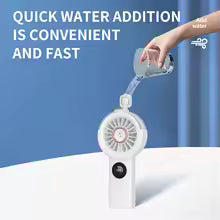 Handheld Fan 100-Speed Misting Rechargeable Power Bank