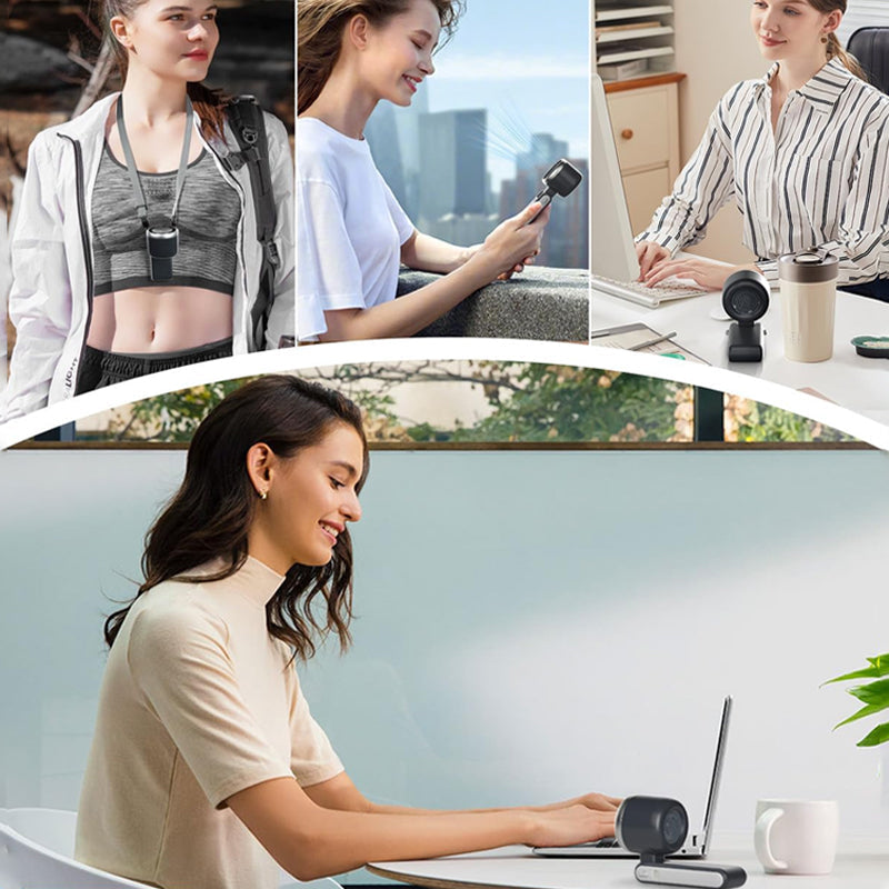 Handheld Fan Foldable 5-Speed USB-C Rechargeable