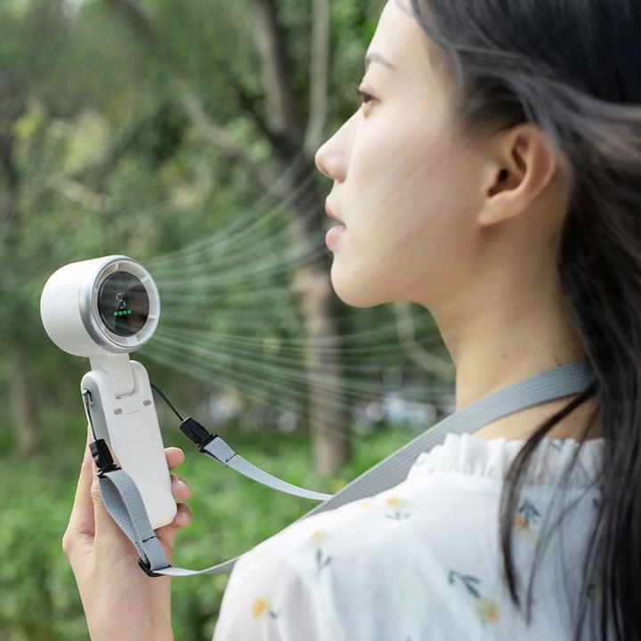 Handheld Fan USB Rechargeable Five-Speed Adjustable Angle
