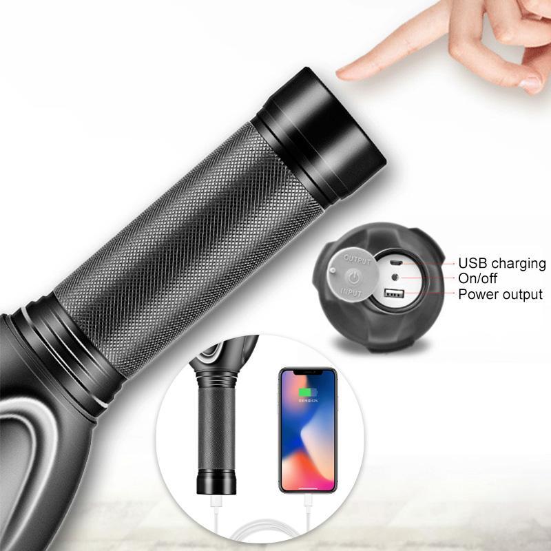 Handheld LED Flashlight Rechargeable 3000-5000 Lumens