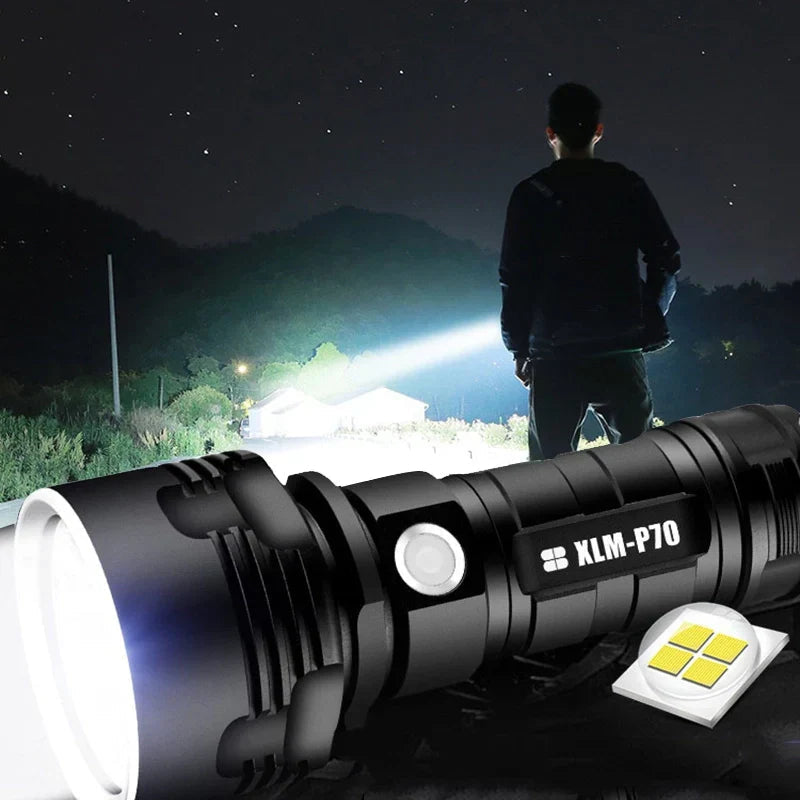 Handheld LED Flashlight Rechargeable 3000-5000 Lumens