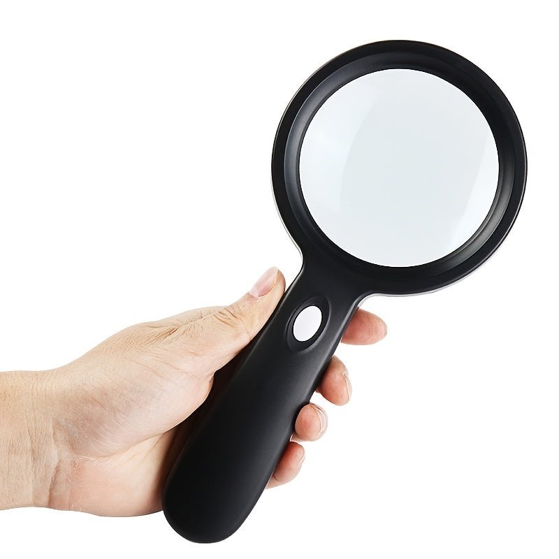 Handheld Magnifier 10x Optical Lens Integrated LED Light
