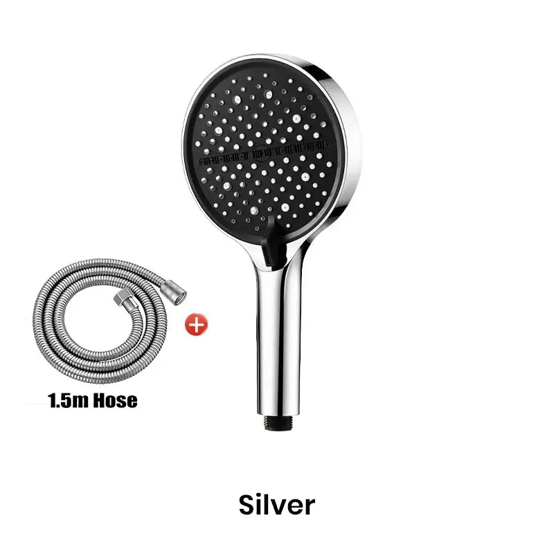 Handheld Shower Head High-Pressure 7 Spray Self-Cleaning Nozzles