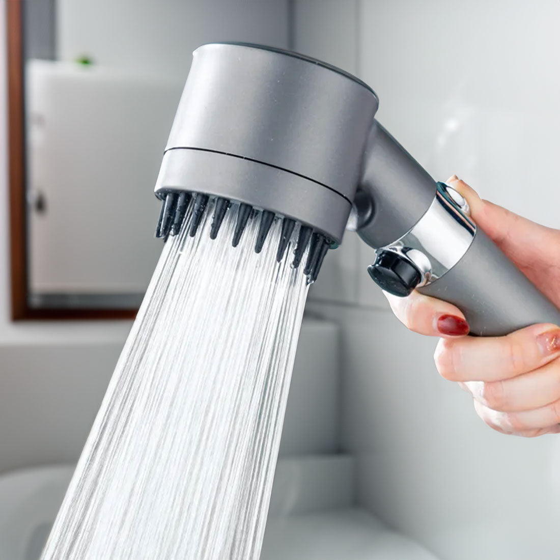 Handheld Shower Head High-Pressure Integrated Filter 3 Modes