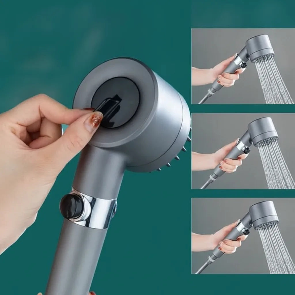 Handheld Shower Head High-Pressure Massage Jet Integrated Filter