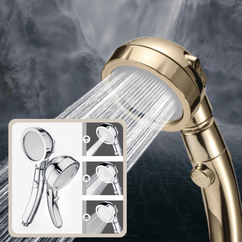 Handheld Shower Head High-Pressure & Water-Saving 3 Spray Modes