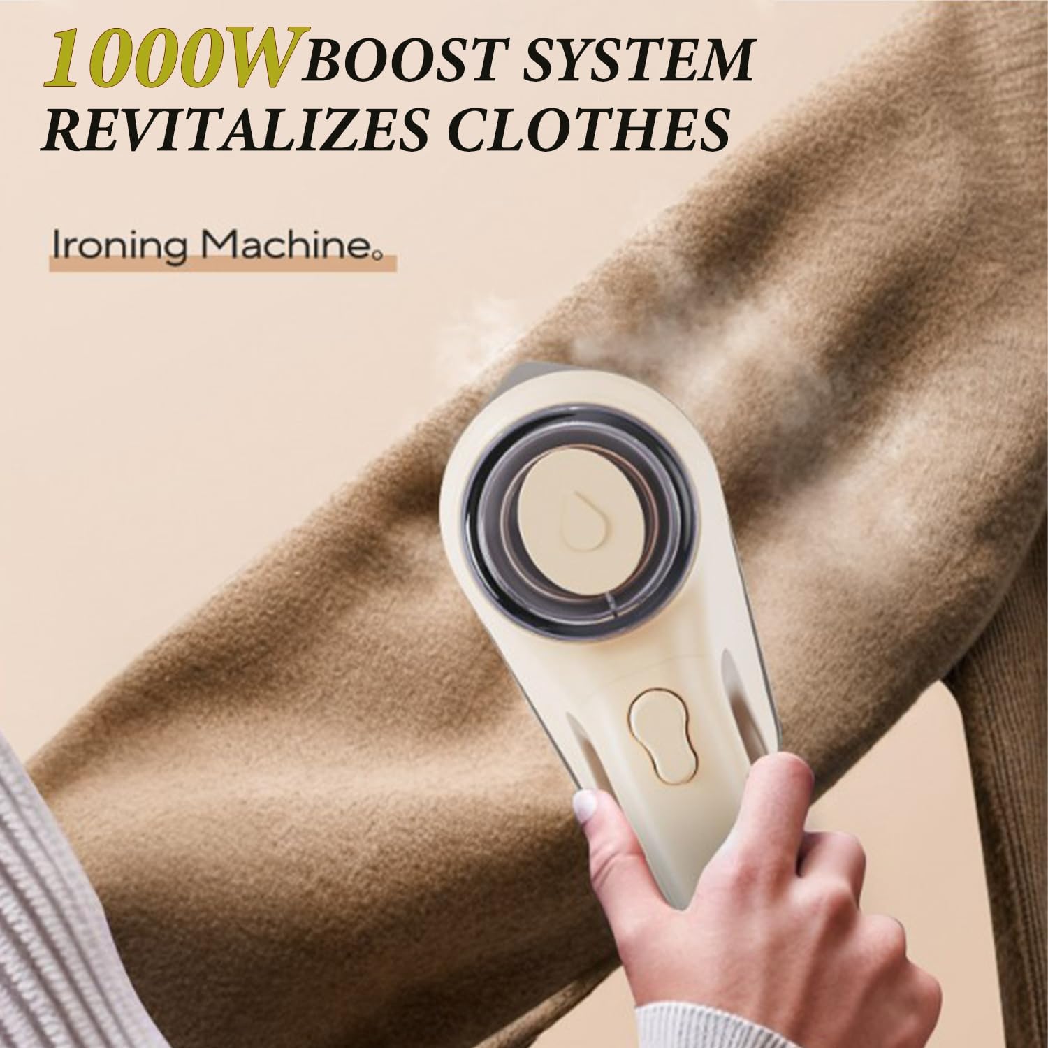 Handheld Steam Brush Dry & Wet Steam Travel-Friendly